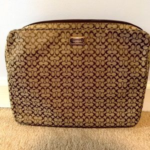 Coach laptop sleeve